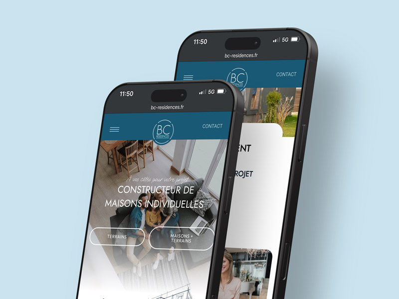 BC Résidences - Responsive mobile
