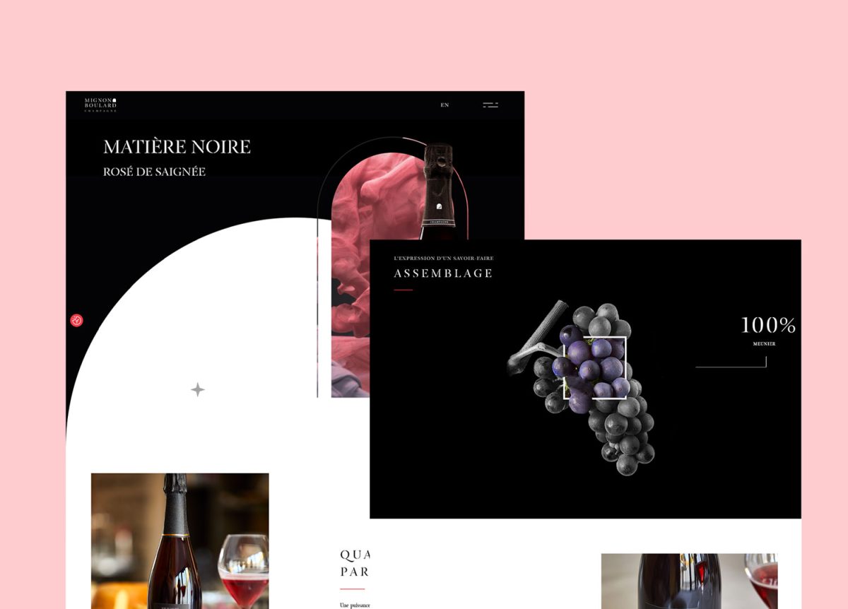 Champagne Mignon Boulard - Focus site web