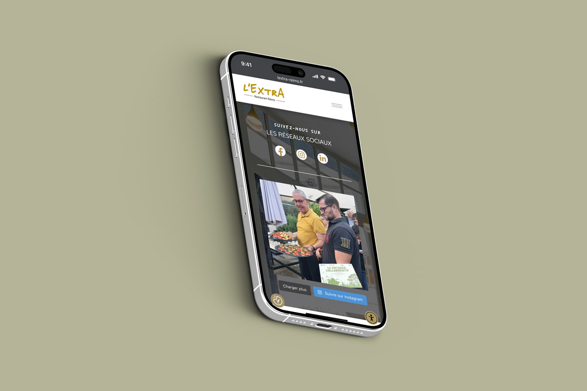 L'Extra - Site web mobile