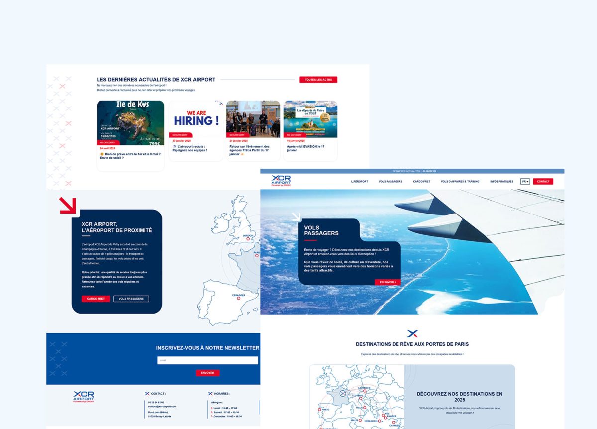 XCR Airport Vatry - Site web focus