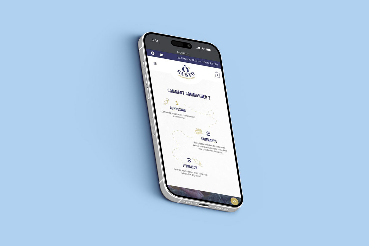 Ô'Gusto - Site web responsive