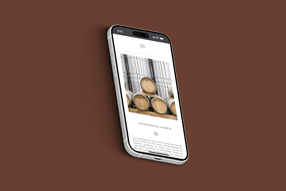 Bruno Paillard - Mobile responsive
