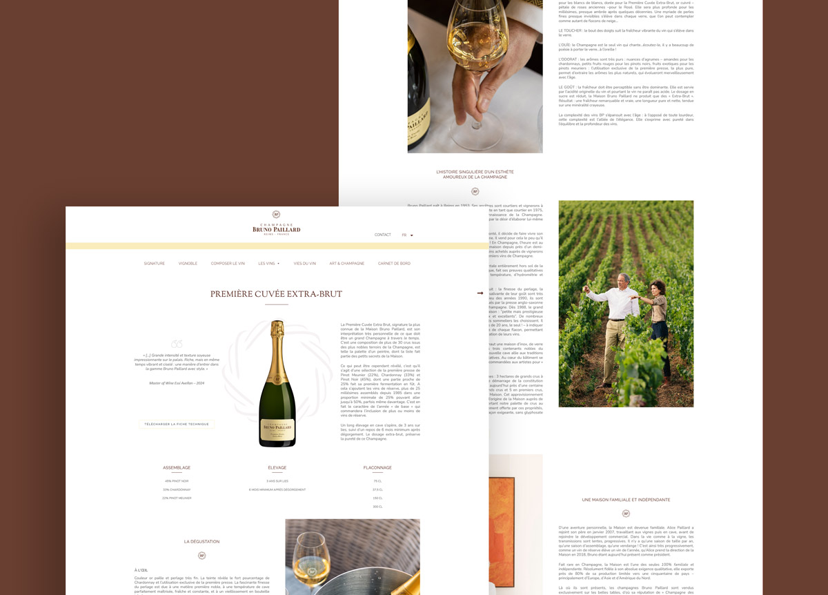 Bruno Paillard - Site web