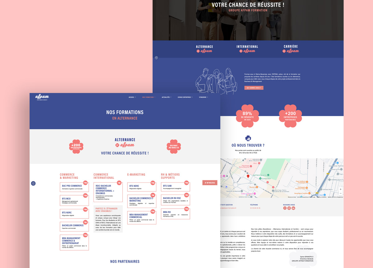 Groupe AFPAM - Site web