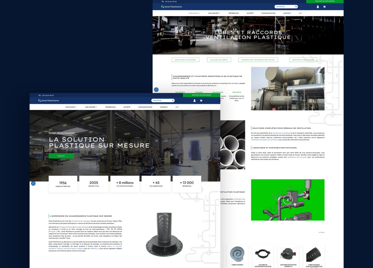 Sanel Plastimarne - Site web