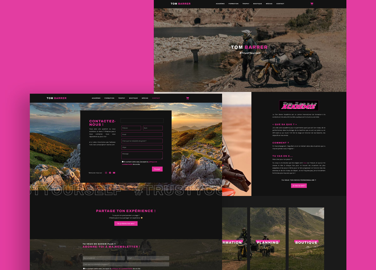 Tom Barrer - Site web