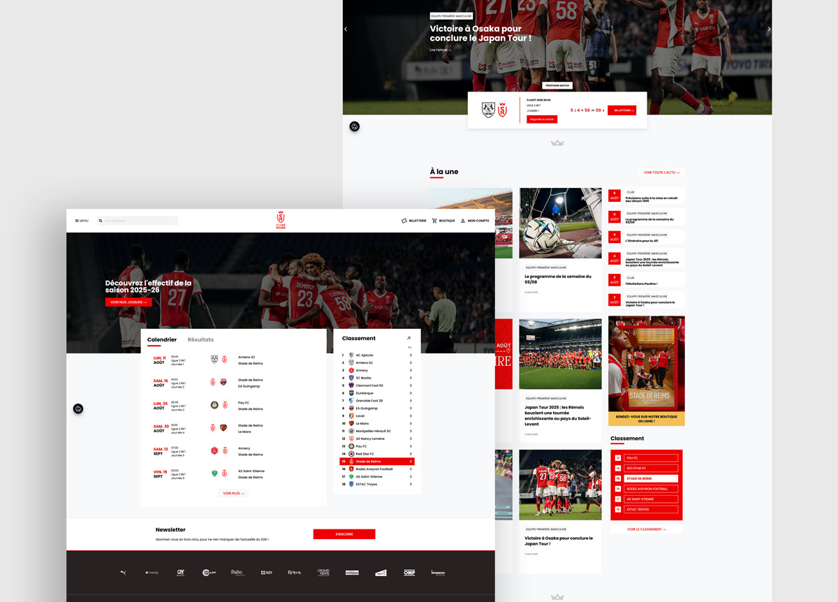 Stade de Reims - Site web