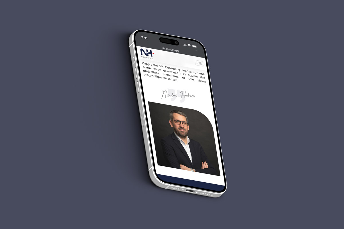 NH Consulting - Site web responsive mobile