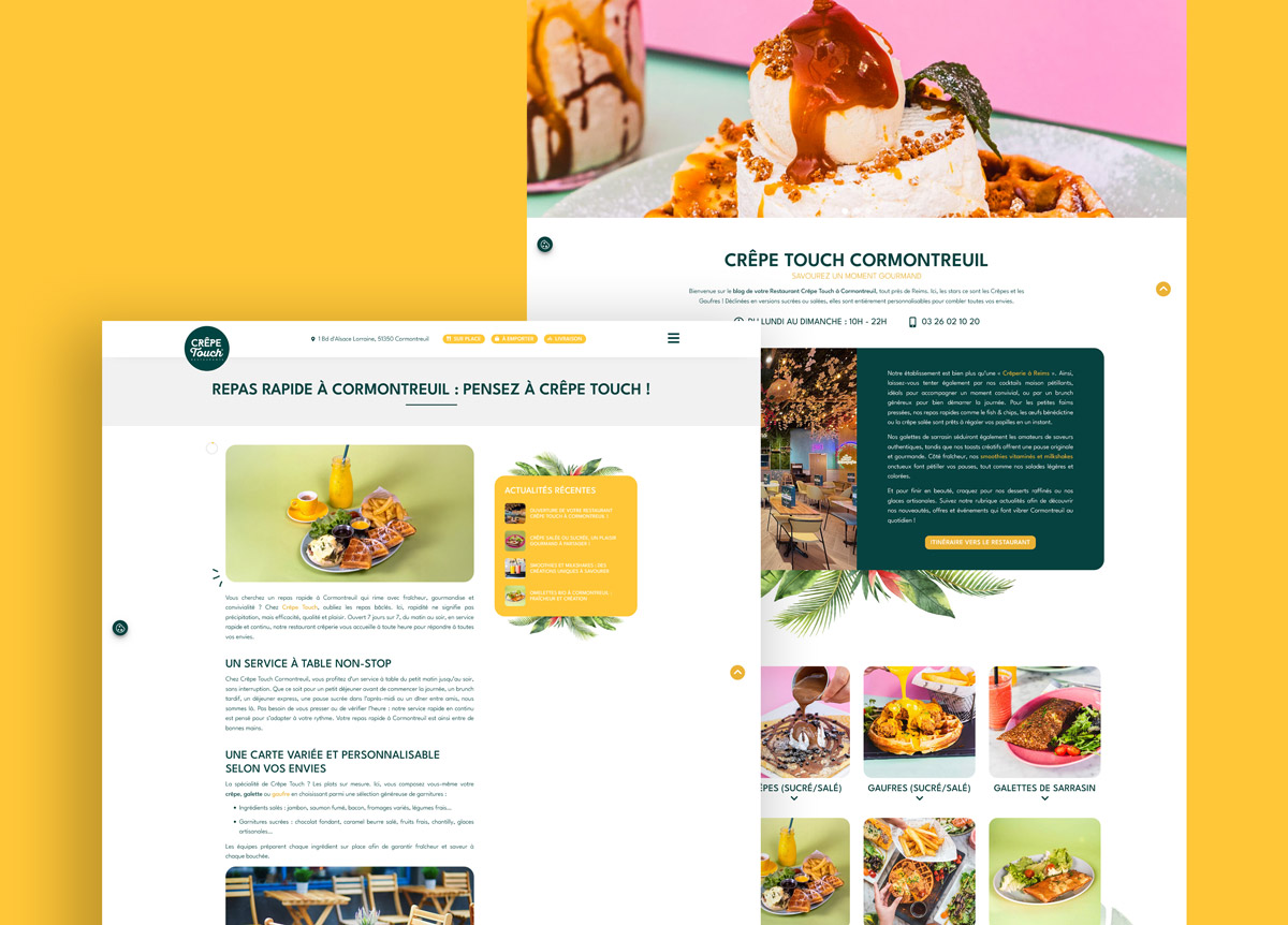 Crêpe Tpuch - Site web