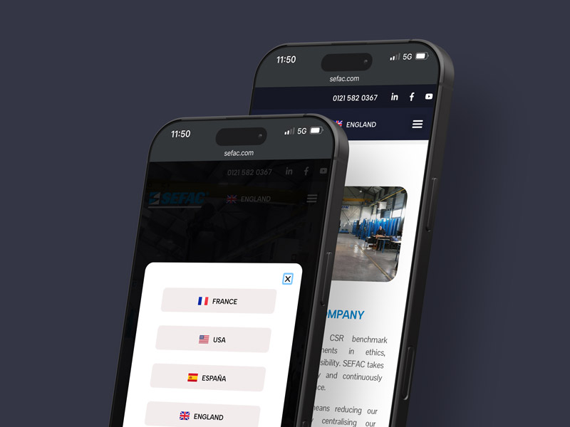 SEFAC - Mockup mobile