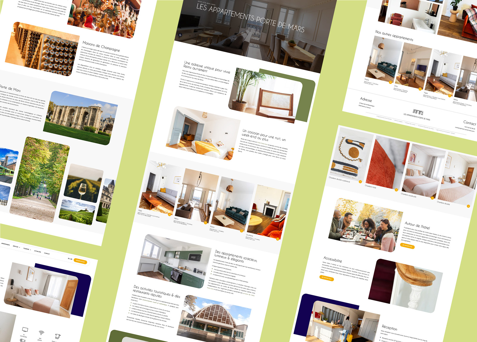 Hôtel & Appartements Porte de Mars - Sites web