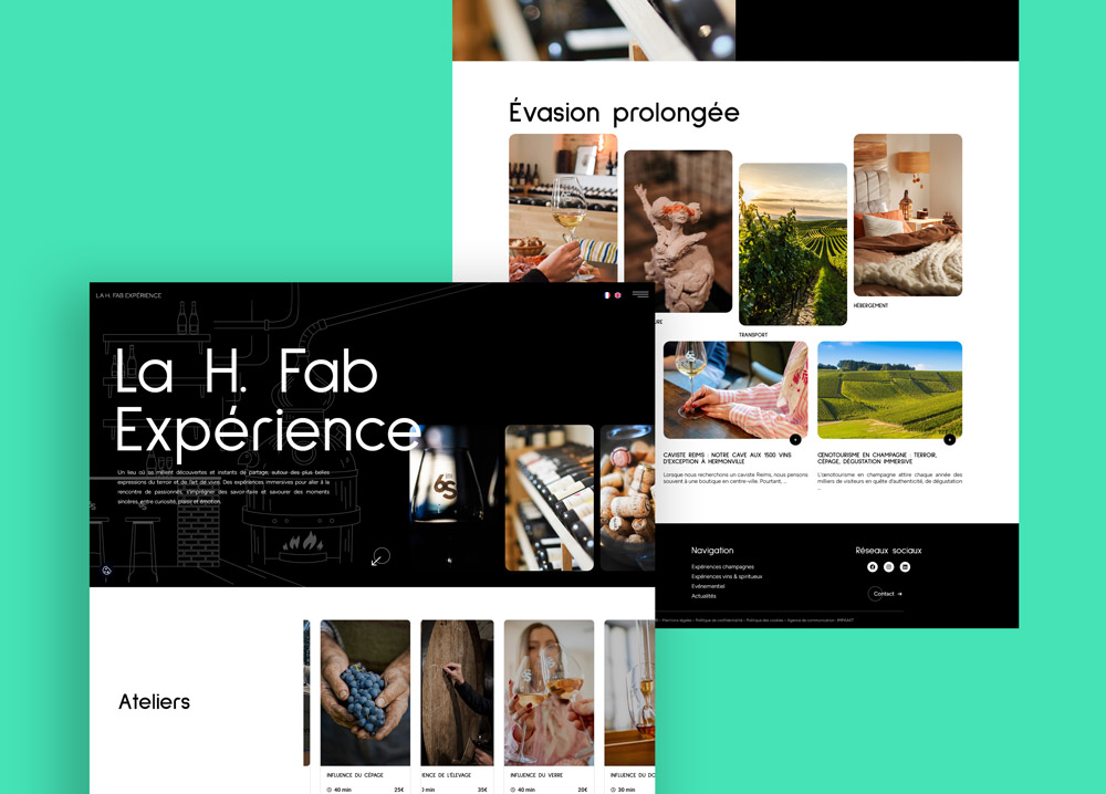 La H. Fab Expérience - Site web