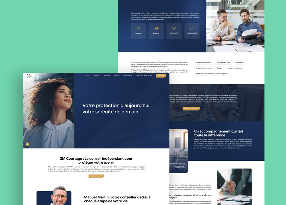 2M Courtage - Site web